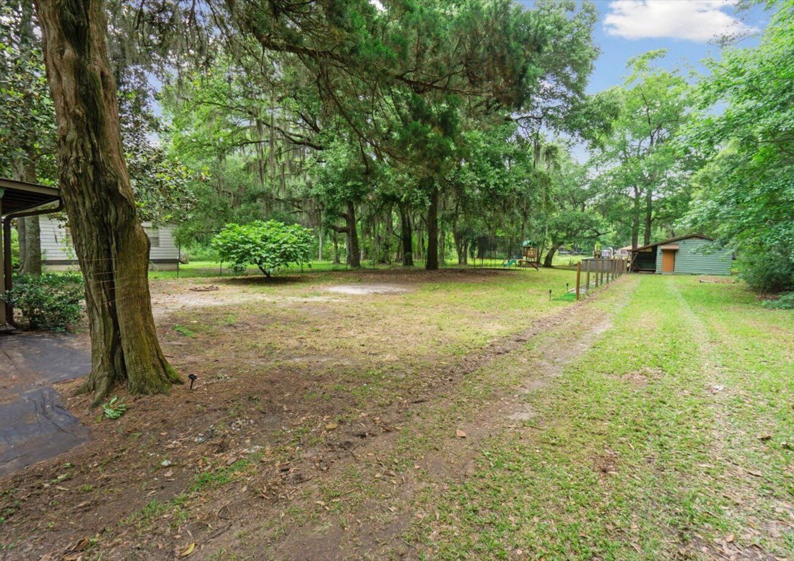 Large private yard
