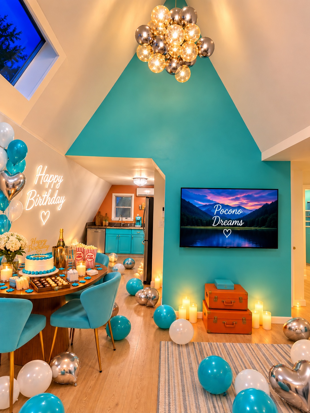 Pocono Dreams optional celebration setup